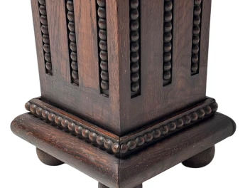 French Art Deco Pedestal with Multi-Colored Marble Top, 1930s